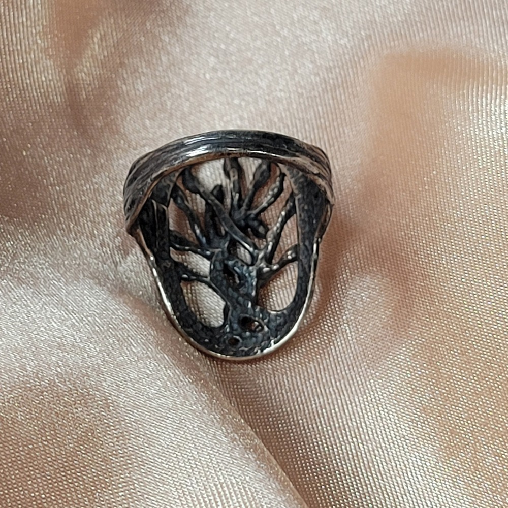 Sajen Sterling Silver Tree of Life Ring Size 6.5 Nature Design 925 4.3g - Picture 6 of 9
